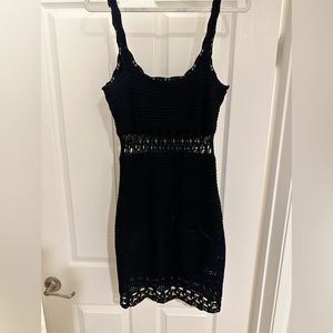 Black Crochet Guess dress